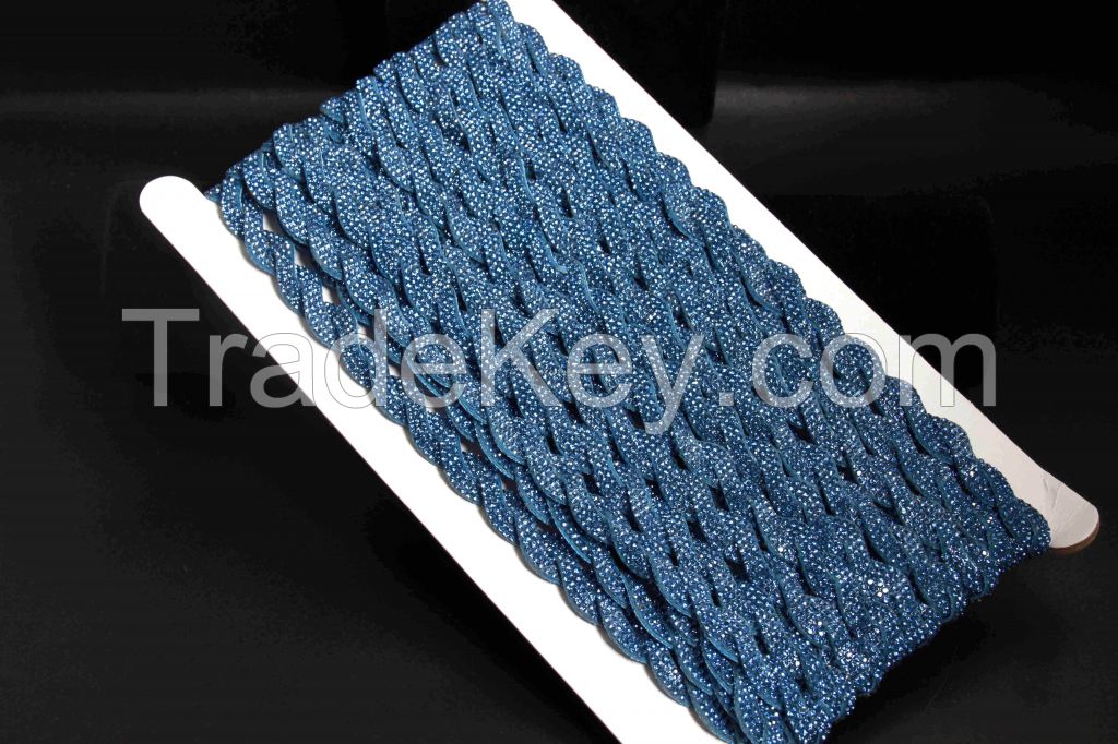stripes s-shaped rhinestone crystal rope accessories, shoes, clothing, bags, wedding bags