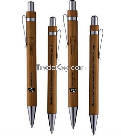 Wooden ball point pen eco friendly pen for school 