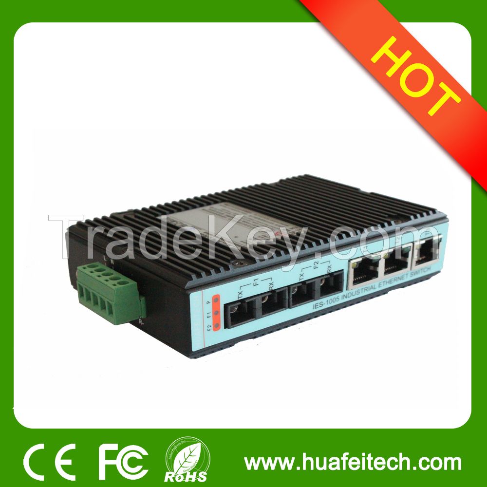 5 10/100M Industrial Ethernet Switch with CE/FCC/ROHS