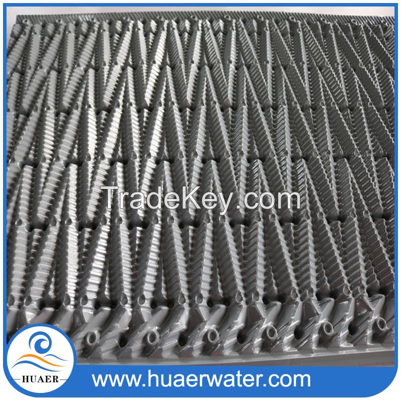 750mm cross flow cooling tower pvc filler