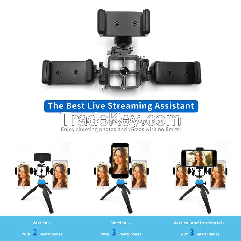 Govivo G1 Multi-phone Tripod Mount for Live Webcast Streaming