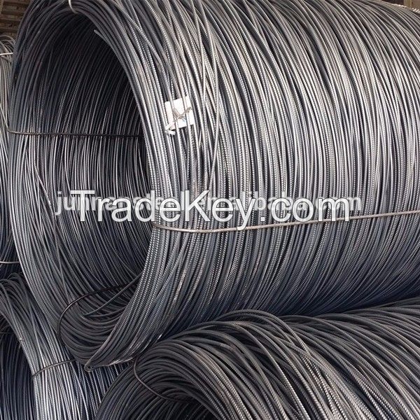 HRB400 HRB500 steel rebar in coil, deformed steel bar in coil, iron rods for construction