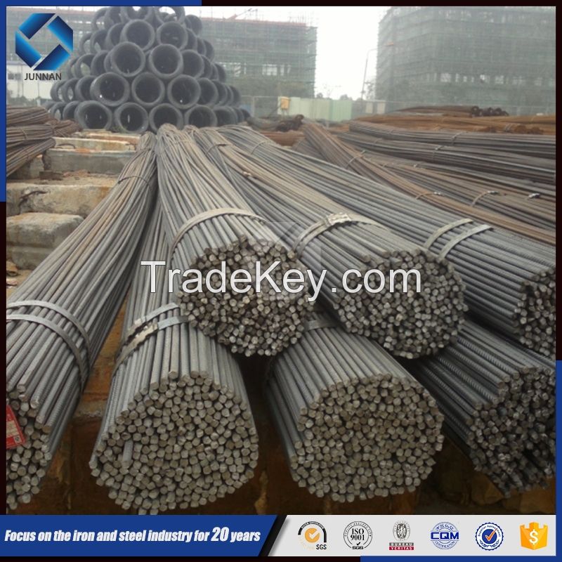 steel rebar, deformed steel bar, iron rods from tangshan factory price/building rebar