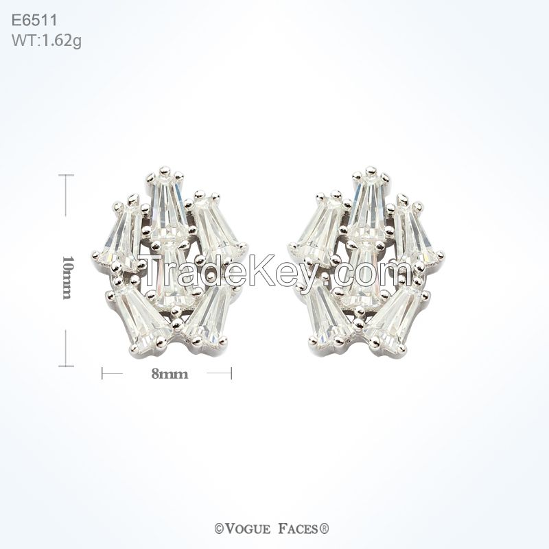 925 Sterling Silver Stud Earring With Turkey style