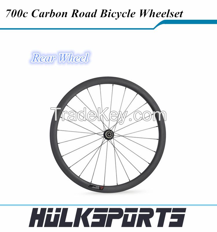 Road Carbon Wheels;Clincher Bicycle Wheels