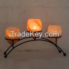 Himalayan Iron Stand Salt Candle Holder  