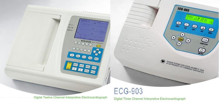 12-channel Digital  ECG-(single-channel ECG & three channel ECG)