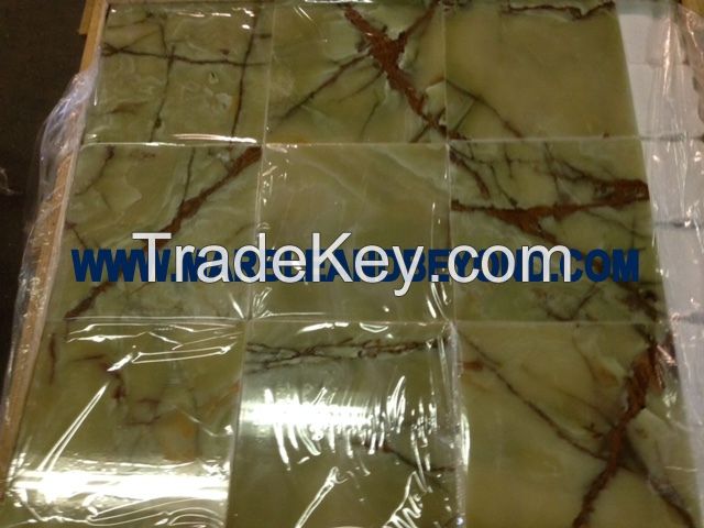 Dark Green Onyx Tiles