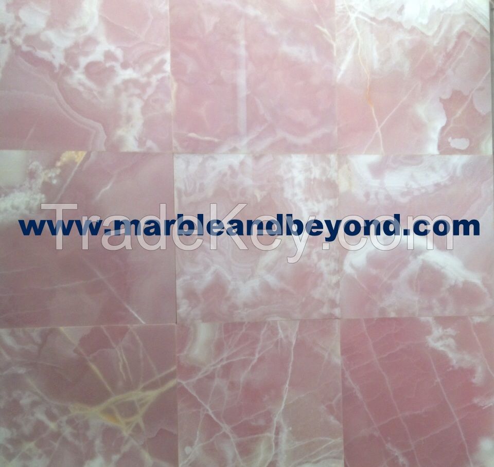 Pink Onyx Tiles