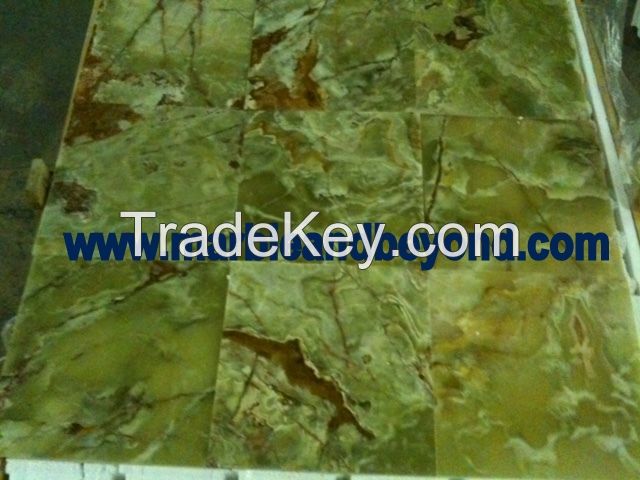 Dark Green Onyx Tiles