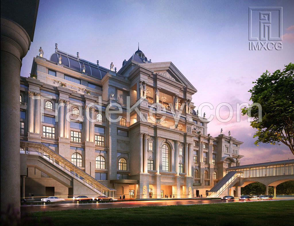 Architectural rendering-3d landscape rendering