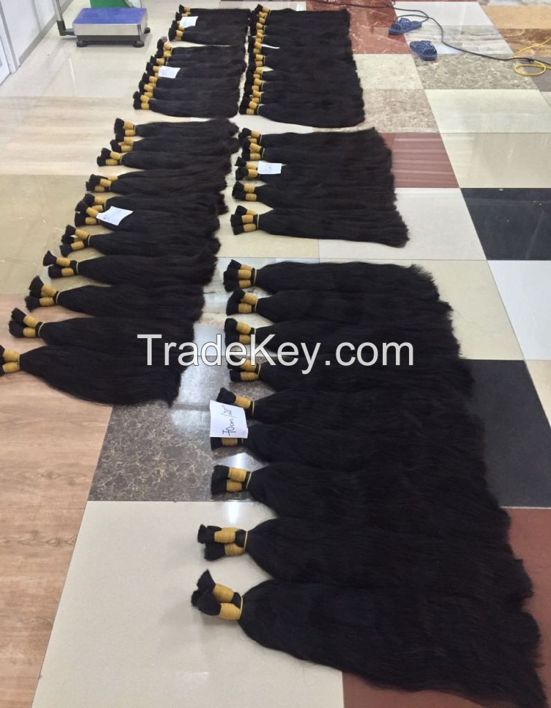 100% Natural human hair, Vietnam Hair, Bulk Hair with BEST Wholesaleprice