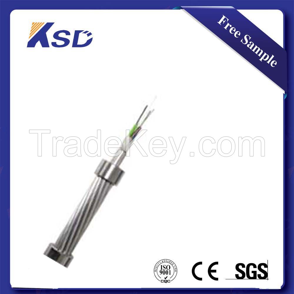 ingle or double layers Aluminum Tube OPGW optical fiber cable