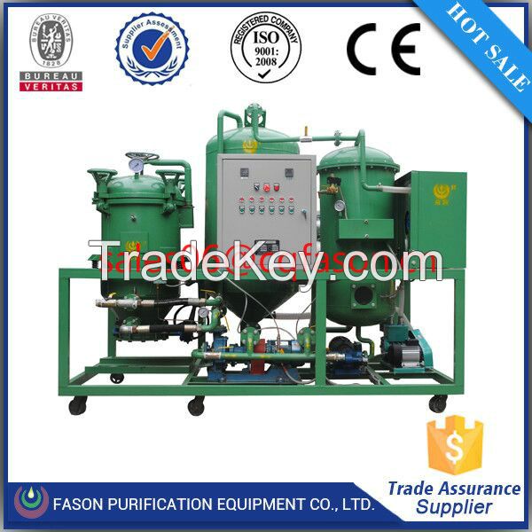 turbine oil recycle regeneration with activity clay