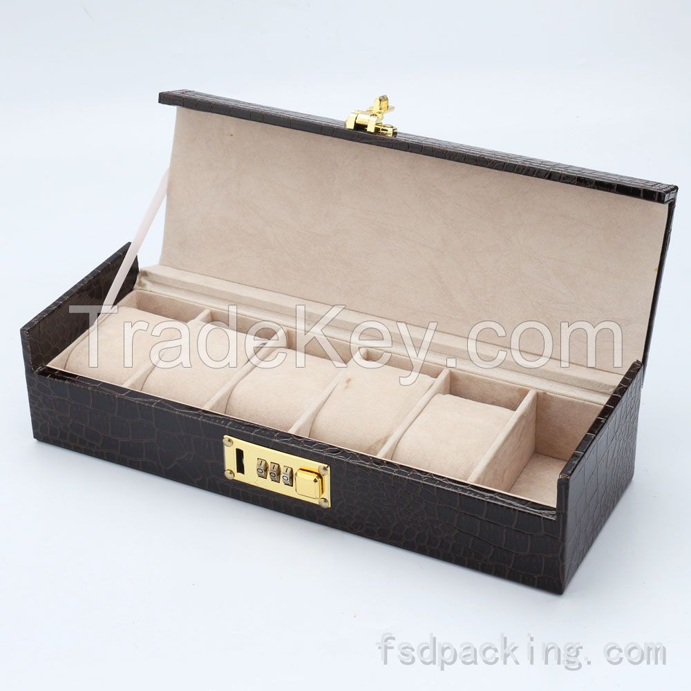 China Factory Free Design Print Logo Custom Watch Box