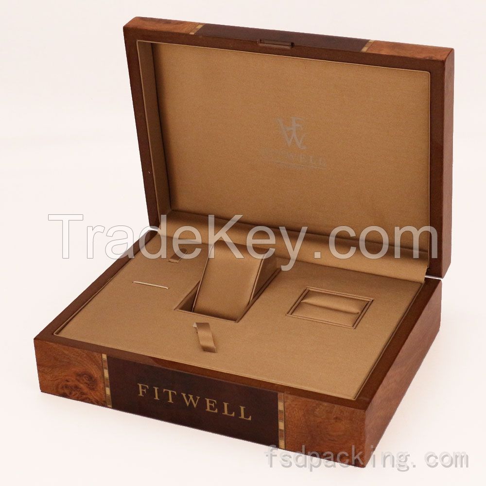 China Factory Free Design Print Logo Custom Watch Box