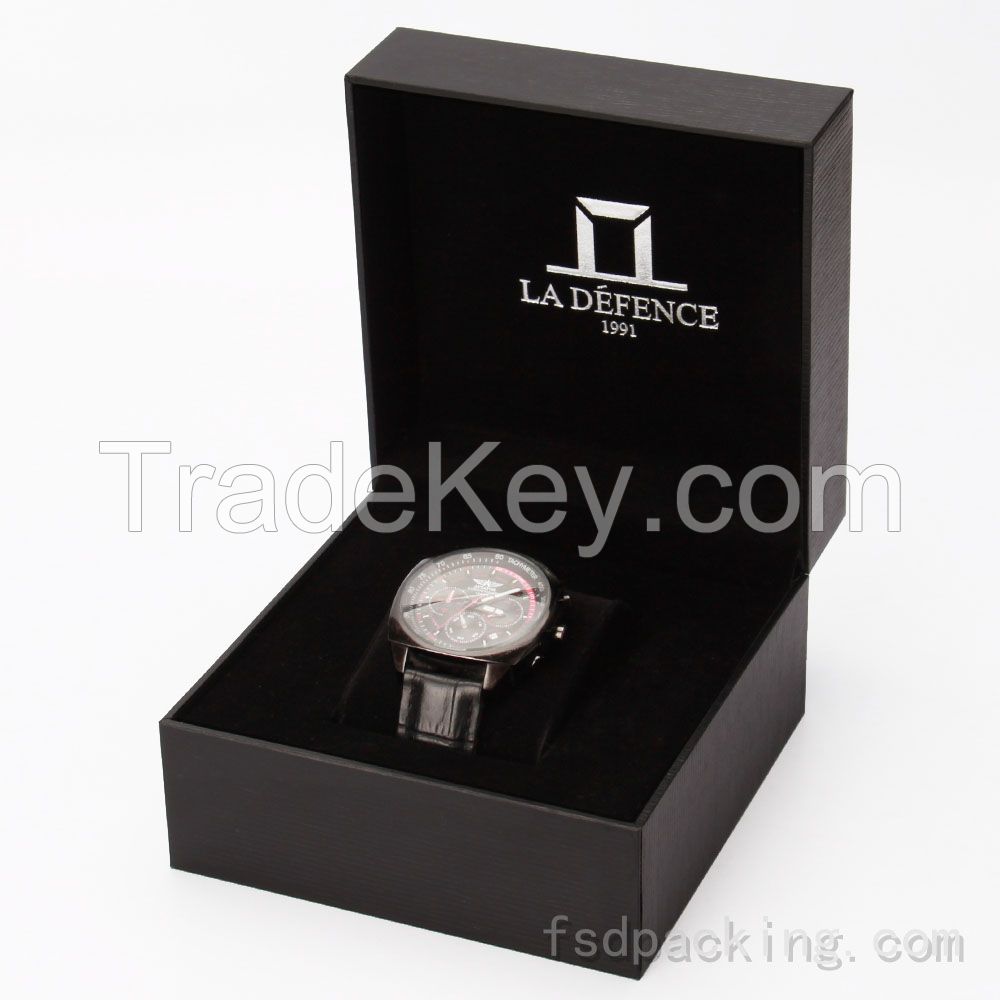 China Factory Free Design Print Logo Custom Watch Box