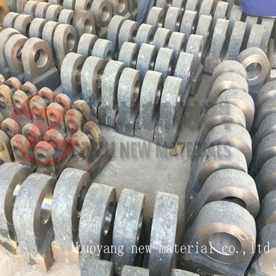  Bimetal composite material hammer crusher head 