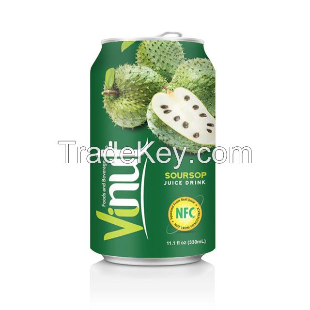 330ml Canned Fruit Juice Soursop Juice Drink Supplier