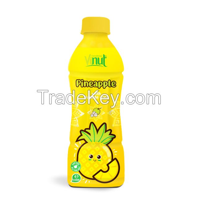 350ml Bottled Pineapple Juice with nata de coco