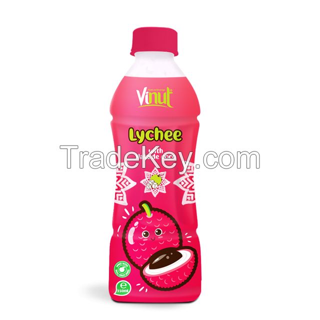 350ml Bottled Lychee Juice with nata de coco