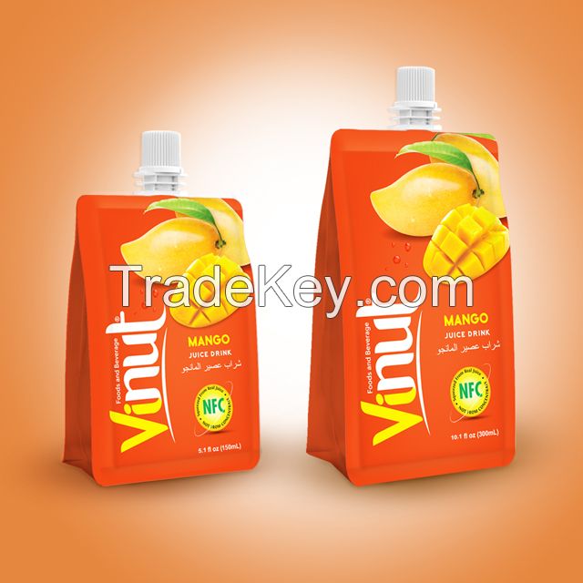 Custom Plastic Clear Fruit Mango Juice Pack Pouch Bags Liquid