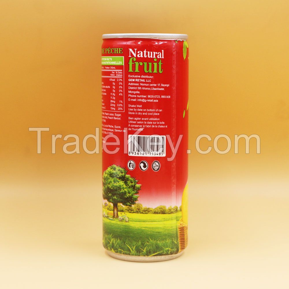 250ml VINUT Peach Juice Drink