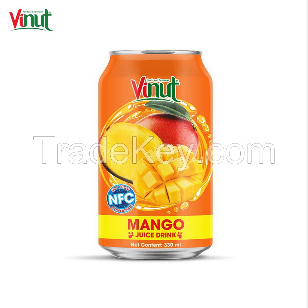 330ml VINUT New Product Beverage Product Development Manufacturer Directory Canned Mango Juice drink