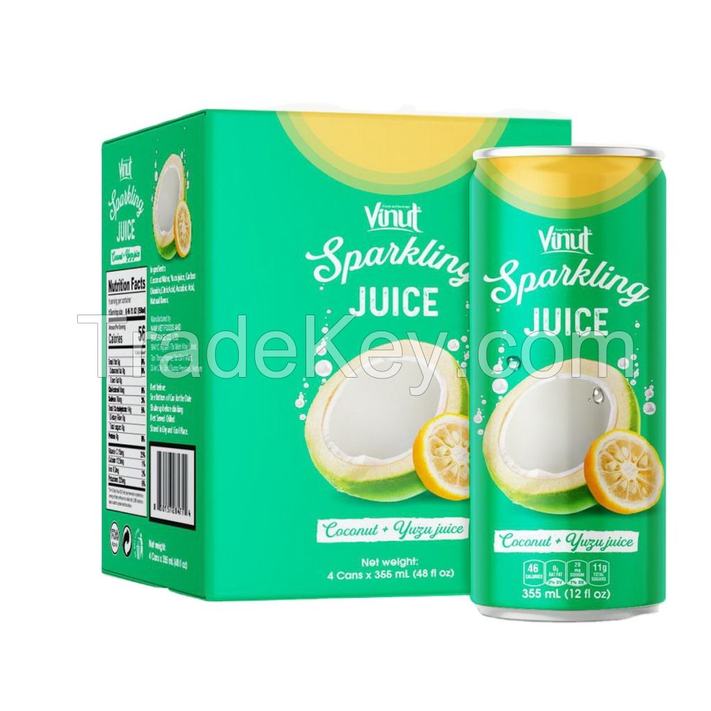 355ml Can Sparkling Coconut water with Yuzu juice