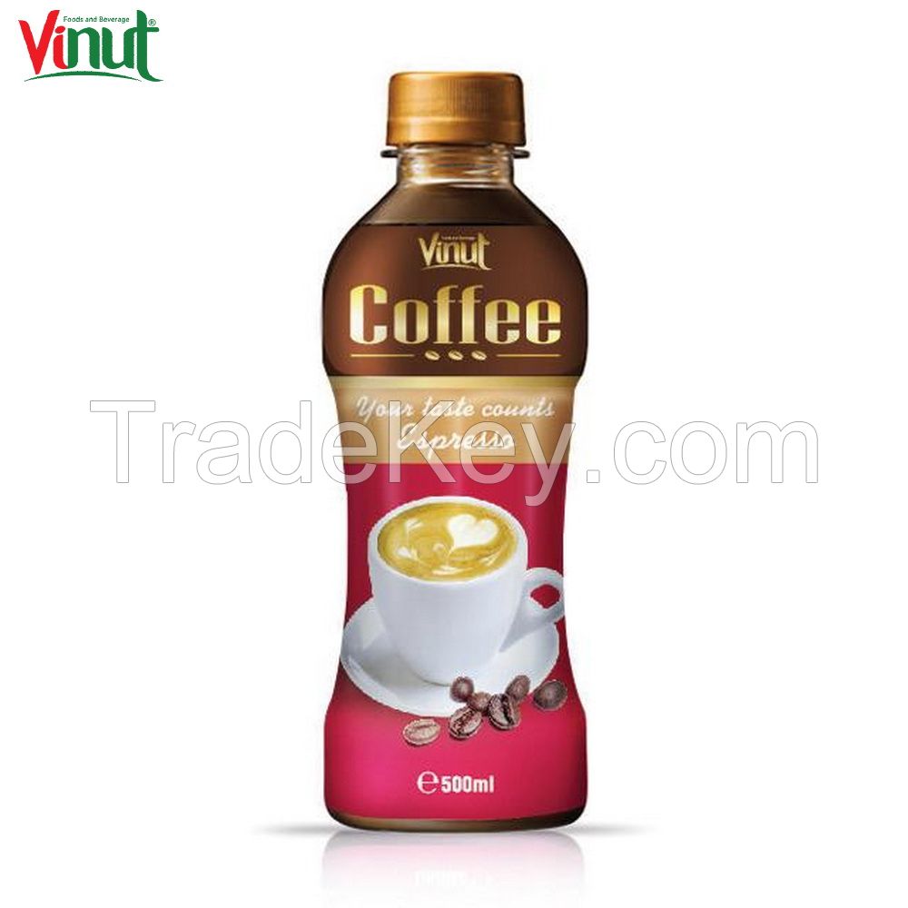 500ml VINUT bottle Customized packaging Espresso Coffee Distribution Ready to Drink