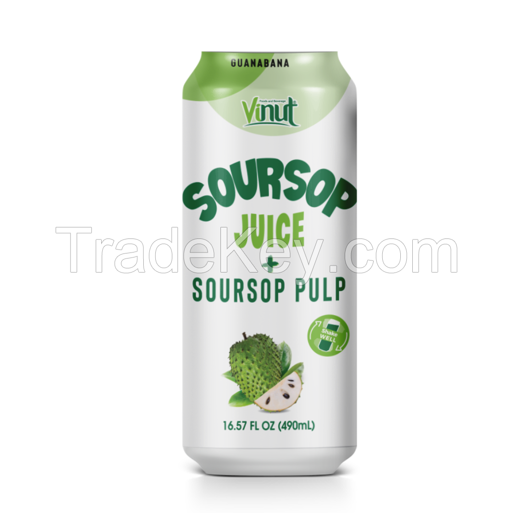 Free Sample VINUT 100% Soursop Juice with Pulp OEM ODM  Service