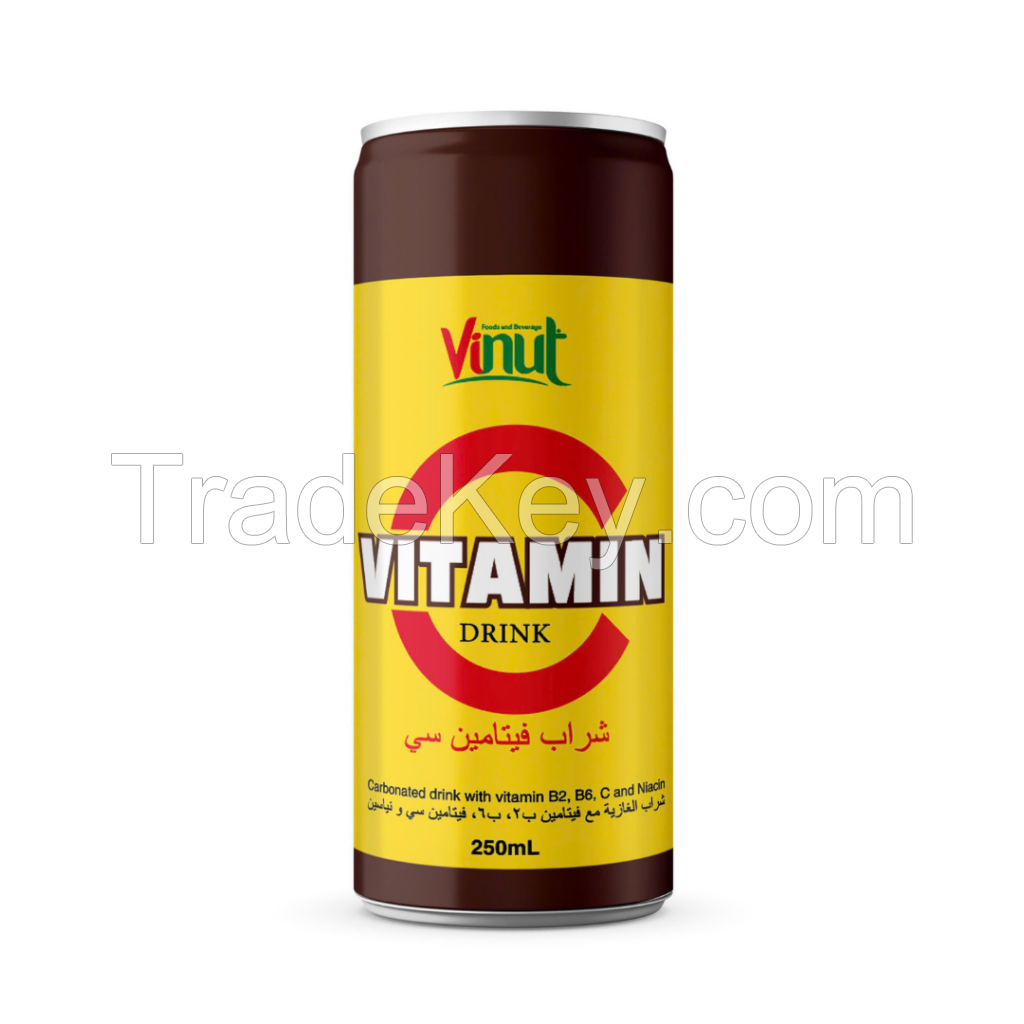 250ml Vinut Carbonated Vitamin C Drink Ã¢ï¿½ï¿½ Low Sugar, Low Calorie (Vitamin C, B2, B6 and Niacin)