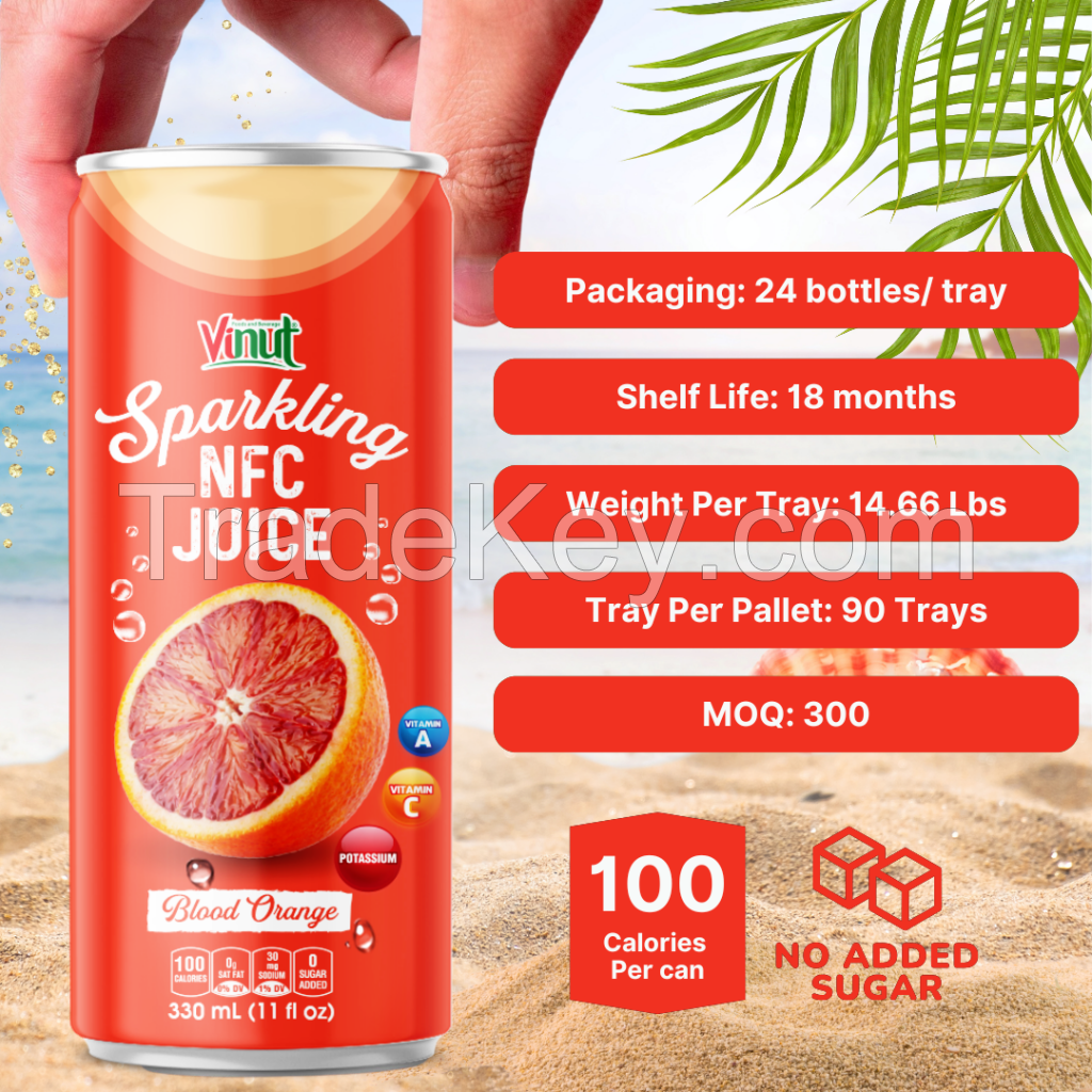 330ml VINUT Blood Orange Sparkling Drink Free Sample Free Label New Packing