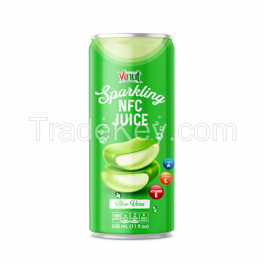 330ml VINUT Aloe Vera Sparkling Drink Free Sample Free Label New Packing
