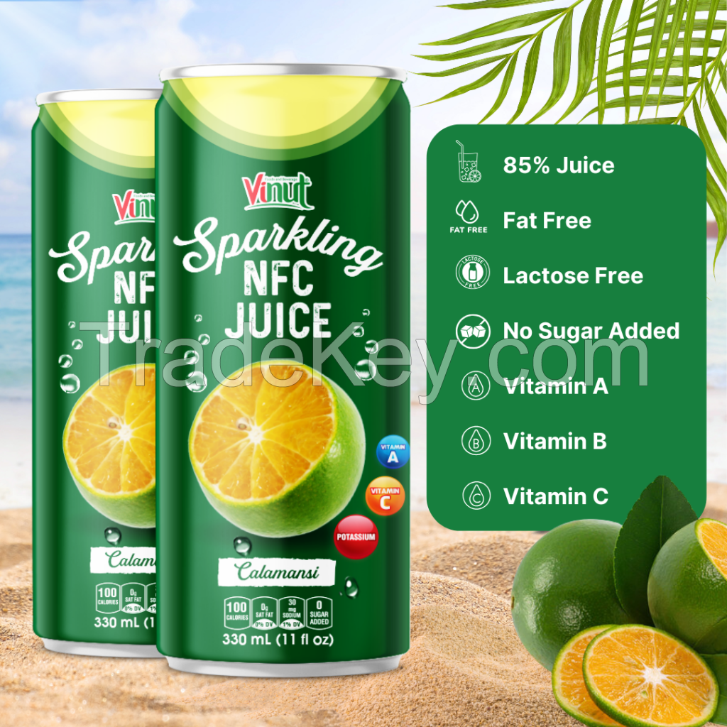 330ml VINUT Calamansi Sparkling Drink Free Sample Free Label New Packing