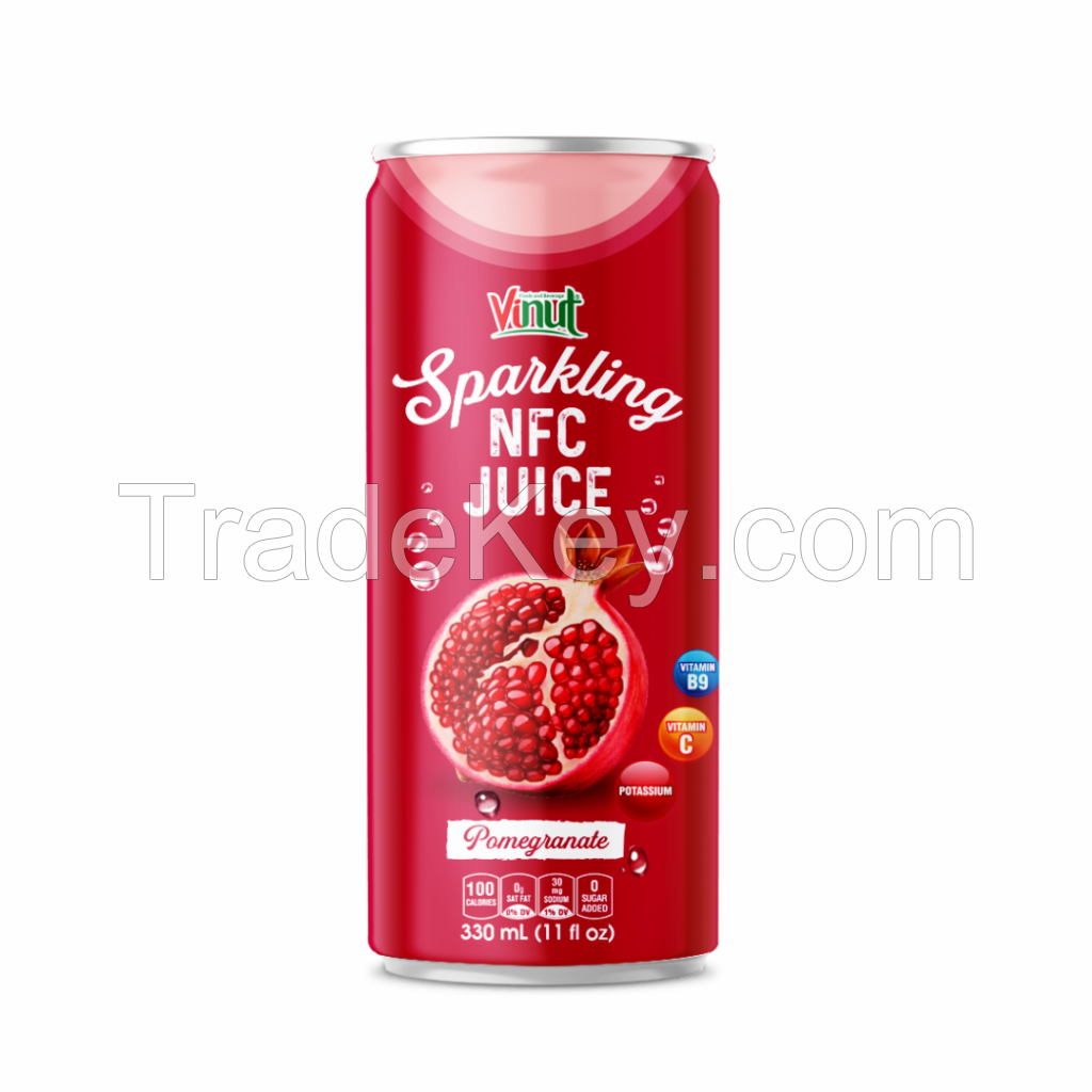 330ml VINUT Pomegranate Sparkling Drink Free Sample Free Label New Packing