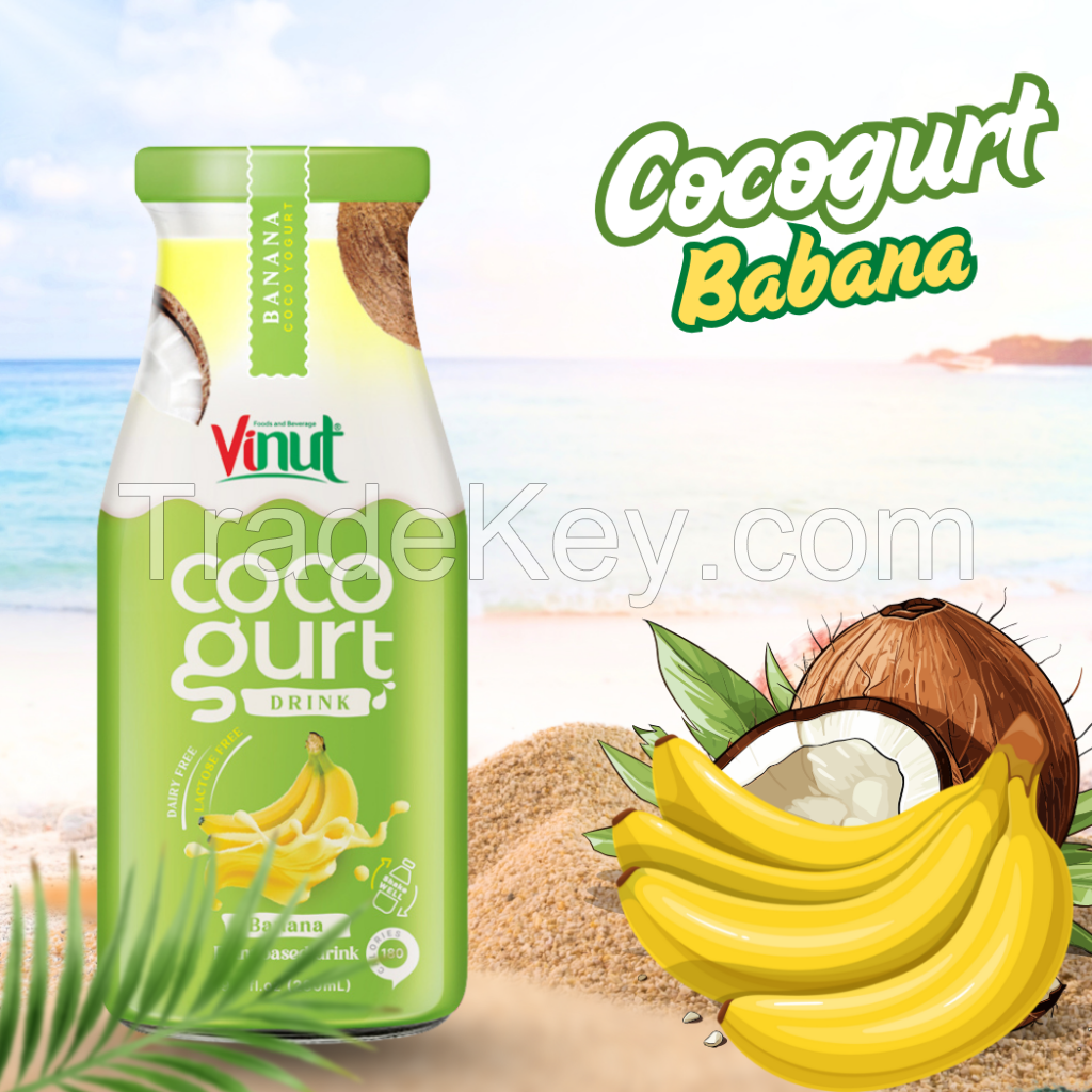  280ml Vinut Cocogurt (Coconut milk) drink with Banana (Lactose free, Dairy free, Plant based) 280ml Vinut Cocogurt (Coconut milk) drink with Peach (Lactose free, Dairy free, Plant based) 280ml Vinut Cocogurt (Coconut milk) drink with Peach (Lactose free,