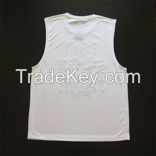 Pure polyester bird's eye cloth vest