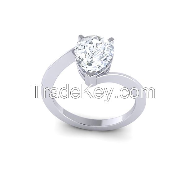 GIA Certified Fancy Shape Diamond Engagement Ring |Marlows Diamonds