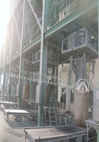 1000kg pp granules baig bag packing machine, plastic granule jumbo bag filling machine