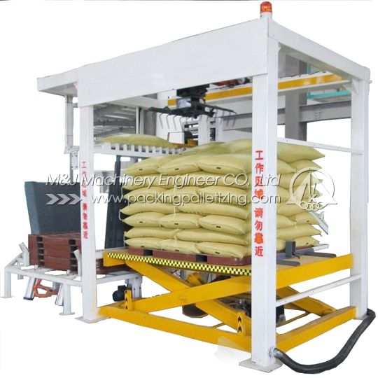 high-level bag palletizer，high-level palletizing machine, bag palletizing machine, palletizer