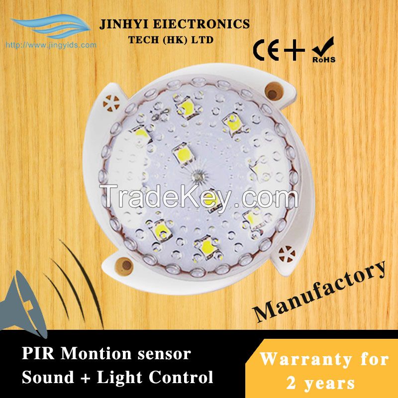 NEW 3W Intelligent high brightness sound-light sensor lights energy-saving LED bulbs corridor bulbs lighting