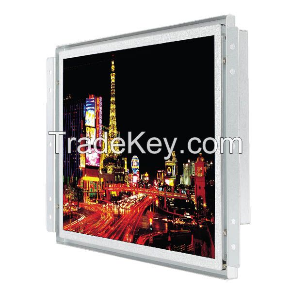 15inch Industrial Open Frame Monitor/PCAP, IR, RES, SCAP, SAW Touch/ 300cd(Nit)/1024x768/ RGB, DVI