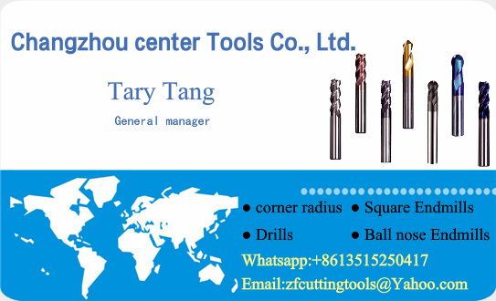 High performance 4 flute Carbide End mill , Square End mill, Milling cutter.