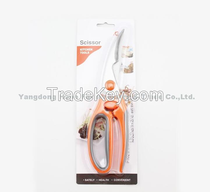 Premium quality kitchen cutting scissors stainless steel scissors