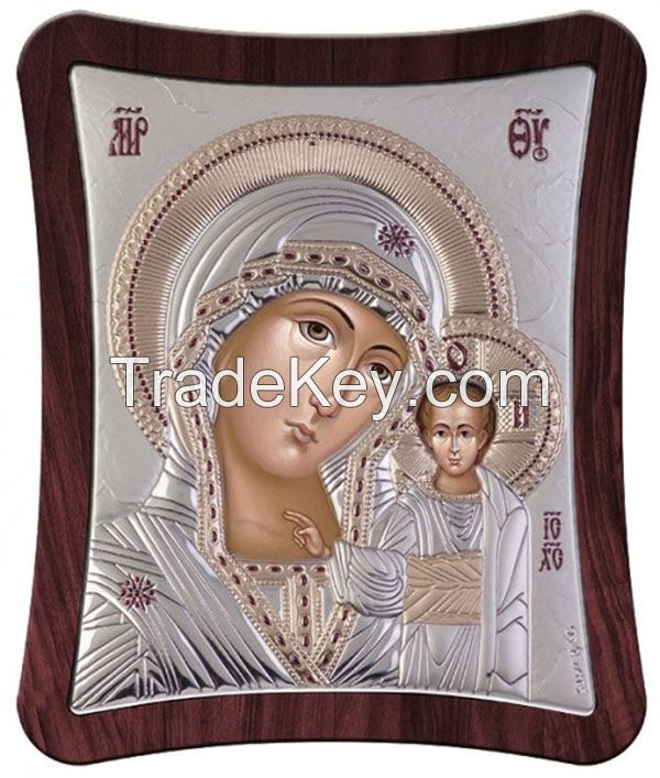 Russian Orthodox Silver 925 Icon - Kazanskaya