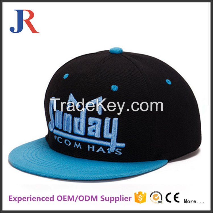 JR-Simple OEM Baseball Cap 6 Panel, Hip-hop Baseball Cap Customized