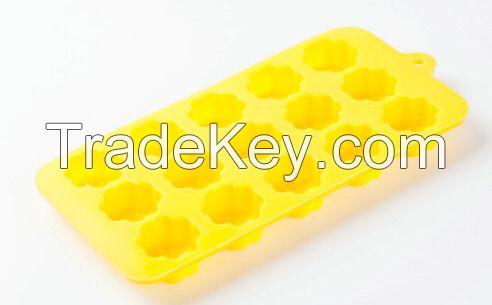 Food Grade Healthy Summer Cool Flower Shaped Ice Lolly Silicone Rubber Cake Ice Mould