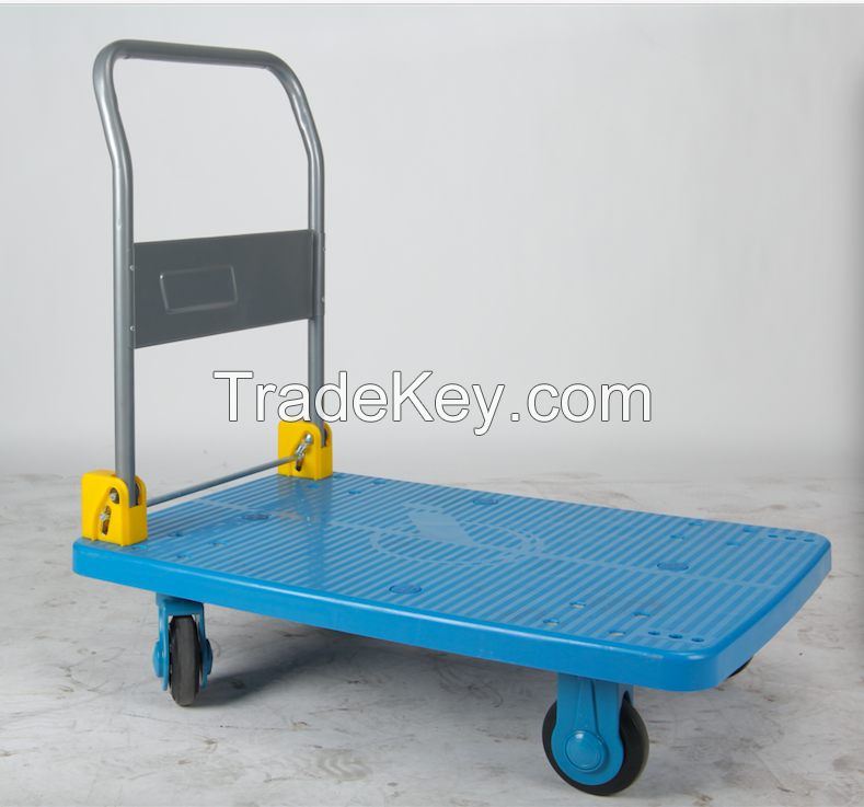 Platform Type Folding Trolley, Hand Truck, Hand Cart, Plastic Caster