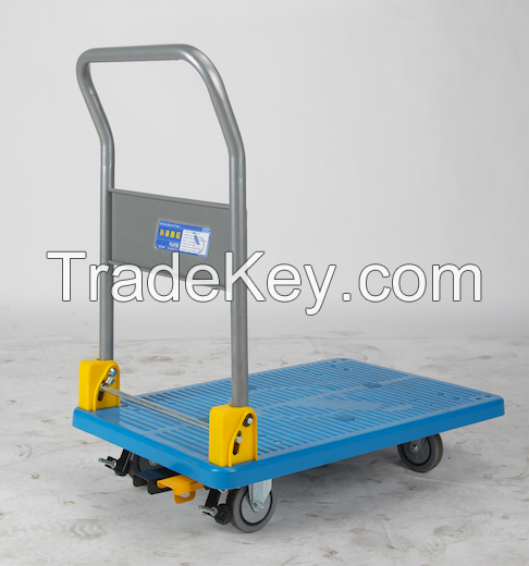 Platform Type Folding Trolley, Hand Truck, Hand Cart, Plastic Caster